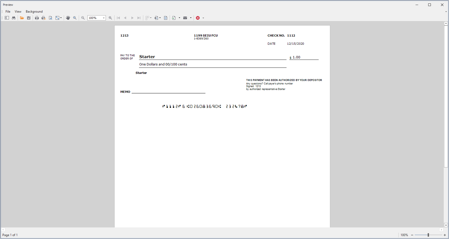 chax software print preview