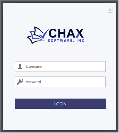 chax software login page
