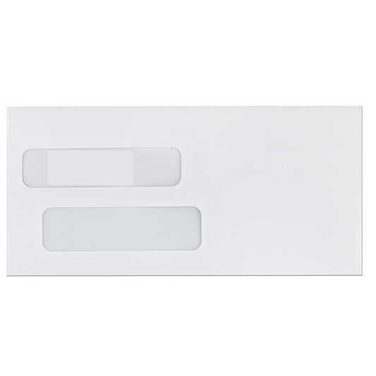 E602 - SELF SEAL Large Double Window Envelopes (1,000 counts)
