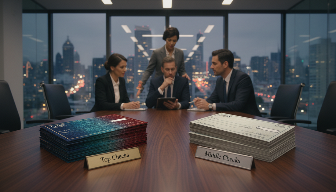 top checks vs middle checks