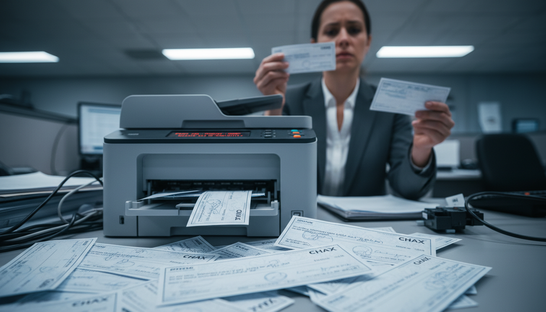 bank rejects printed checks