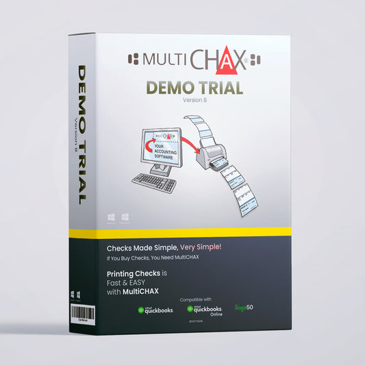 MultiCHAX - CHECK PRINTING SOFTWARE DEMO/TRIAL - Windows OS (x86/x64)