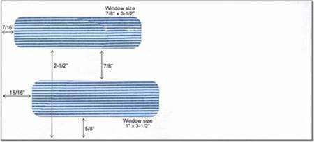 E3 - SELF SEAL #9 Double Window Envelopes (1,000 counts)